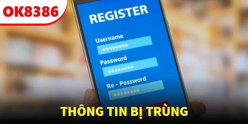 Lỗi và cách khắc phục trong quá trình đăng ký OK8386